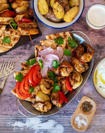 Κοντοσούβλι κοτόπουλο βήμα-βήμα