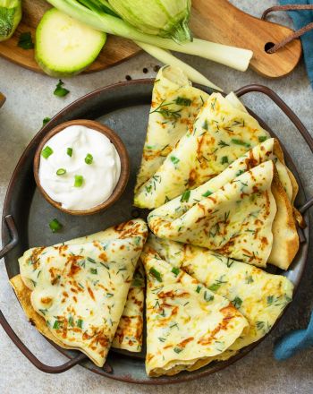 Αλμυρές κρέπες με κολοκύθι