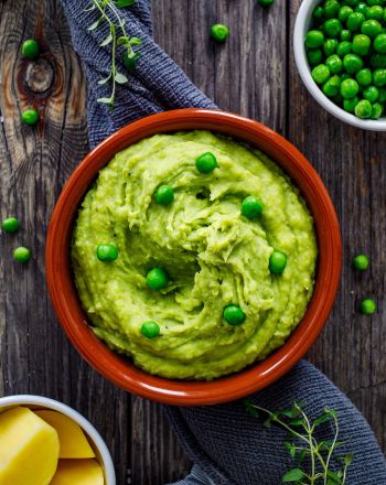 Πουρές αρακά με πατάτα