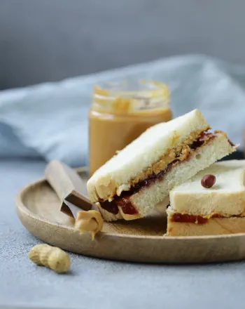 Peanut butter and jelly sandwich