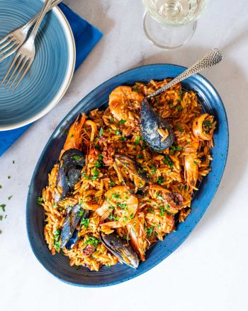 Κριθαρότο με θαλασσινά βήμα-βήμα