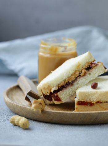 Peanut butter and jelly sandwich