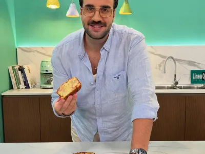 Αλμυρό κέικ με ζαμπόν και φέτα
