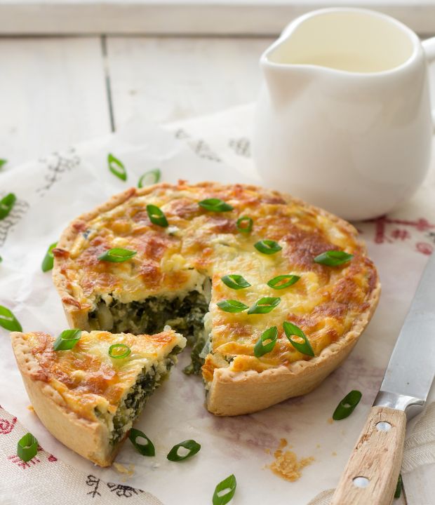 Τάρτα με σπανάκι και μυρωδικά