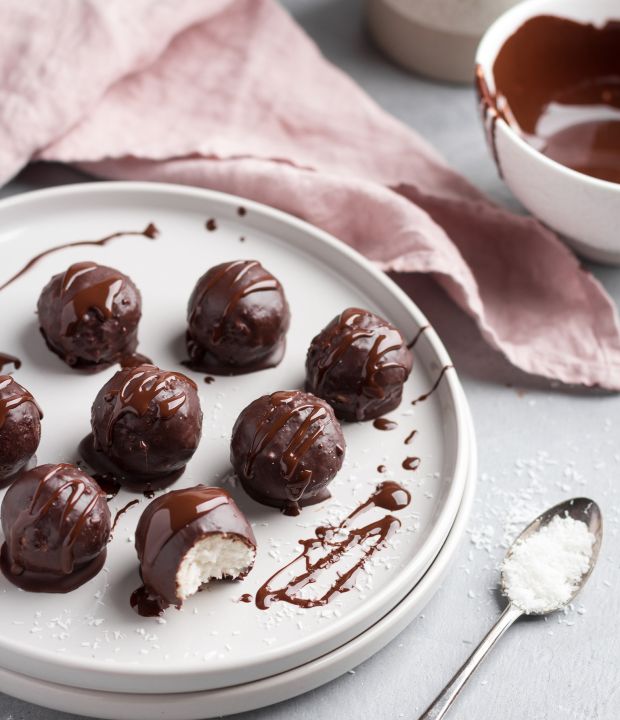 Σοκολατάκια με γέμιση καρύδας