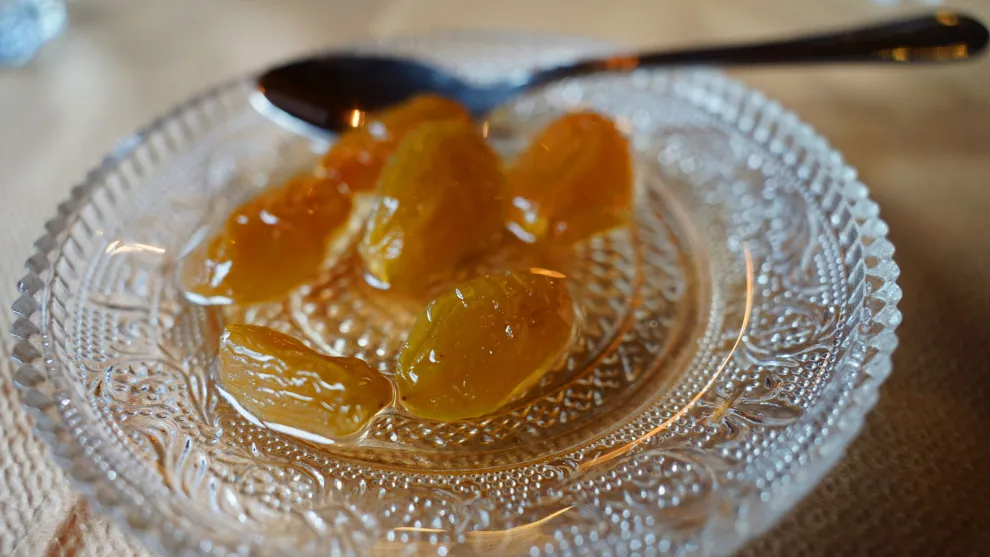 Greek grape spoon sweet (Glyko tou Koutaliou)