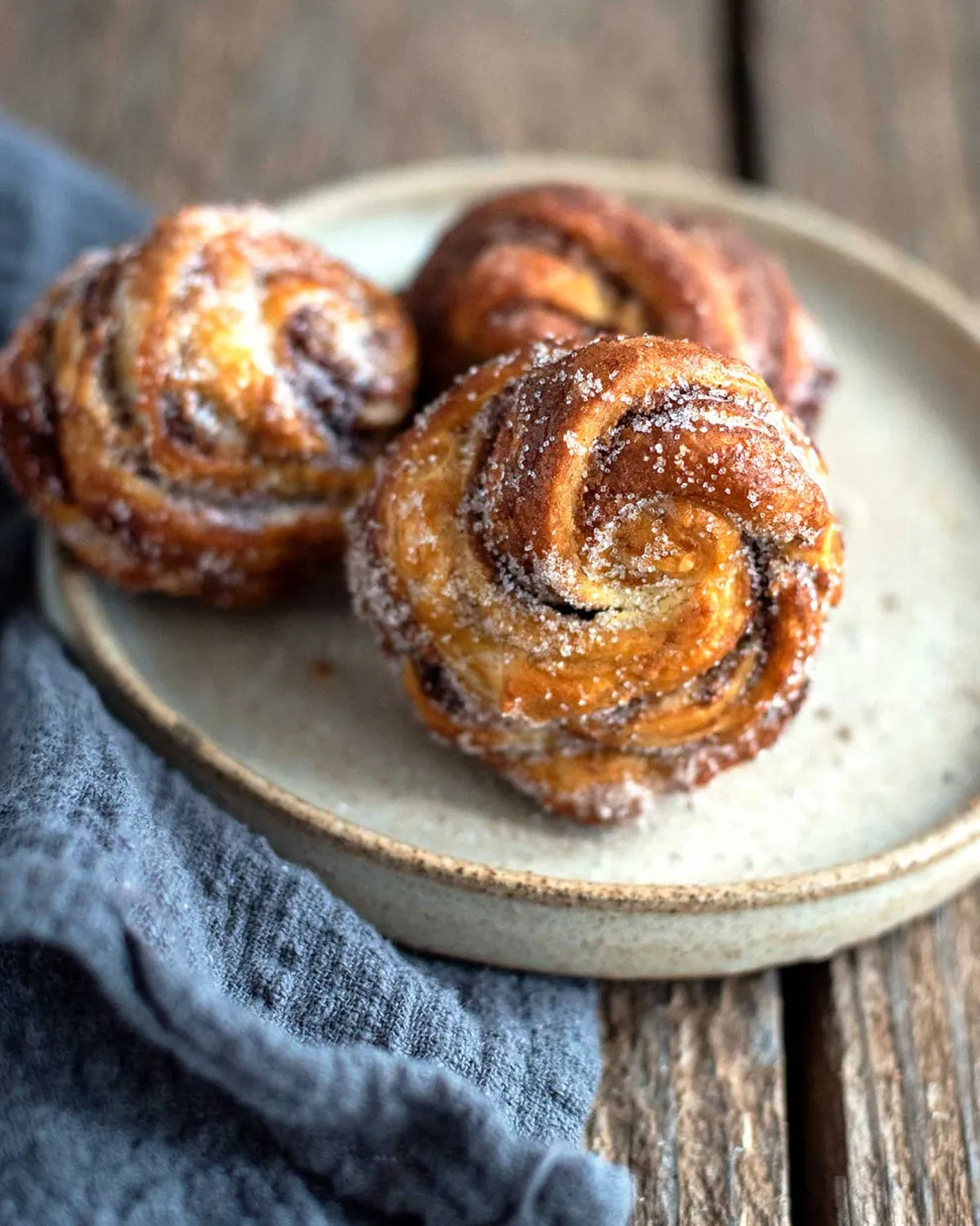 Cruffins με σοκολάτα μπανάνα