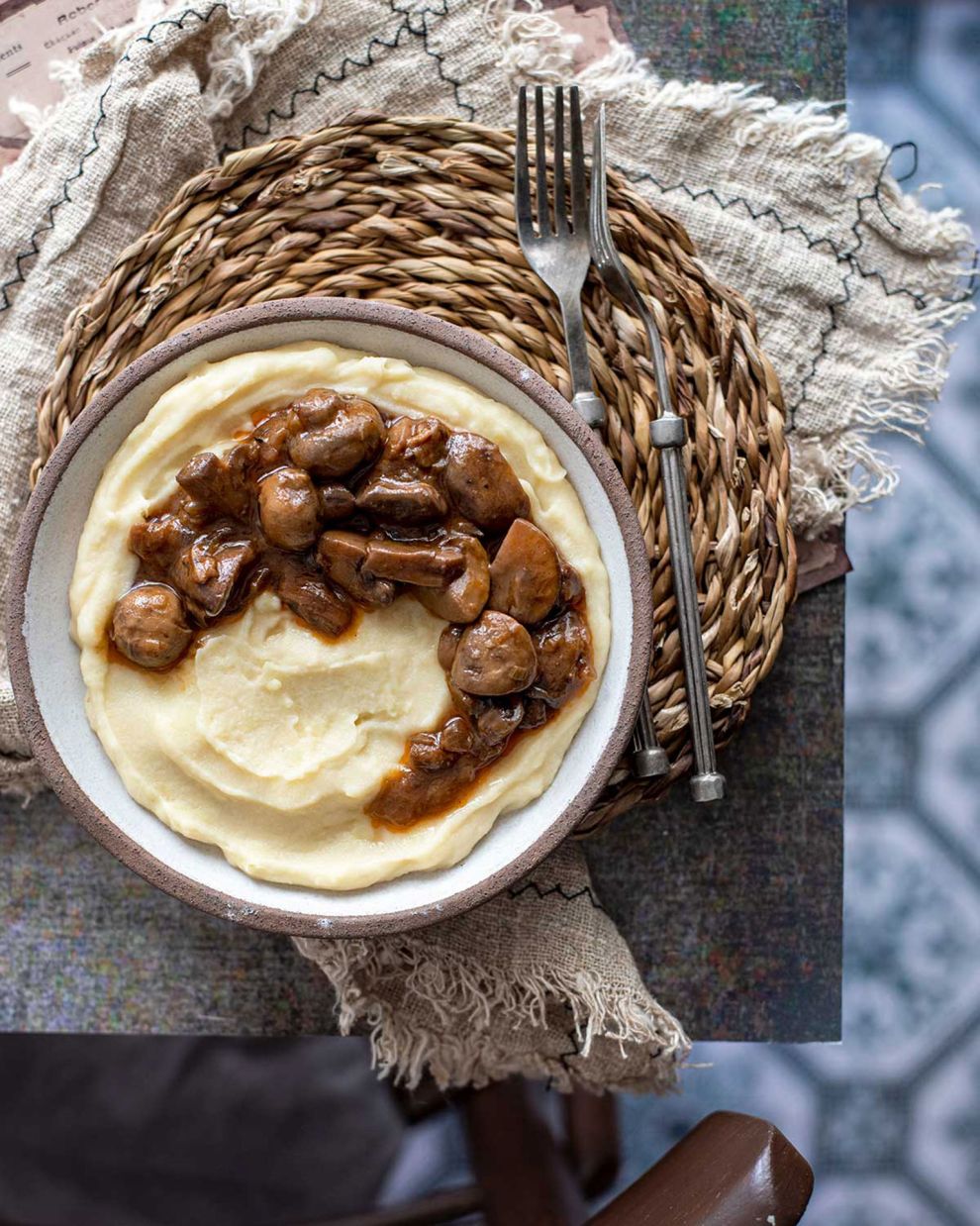 Vegan ραγού μανιταριών 