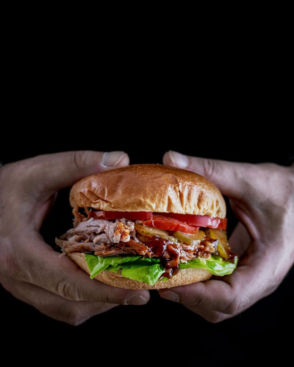Pulled pork burger