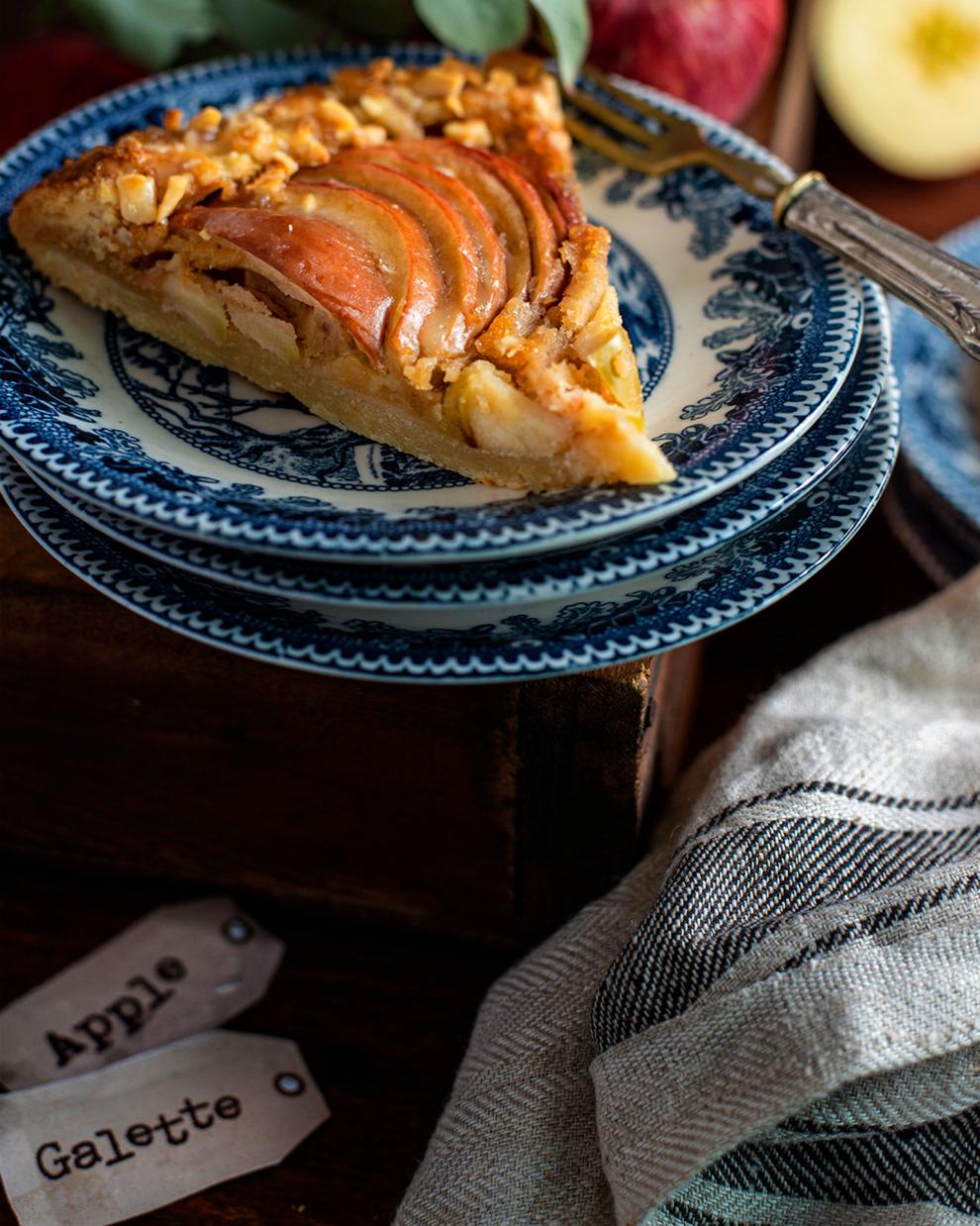 Galette με μήλο και φυστικοβούτυρο