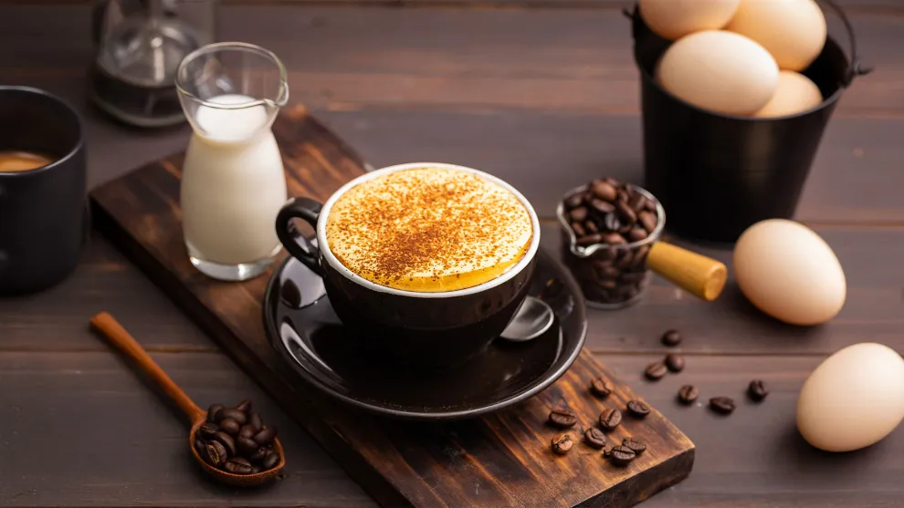 Egg coffee