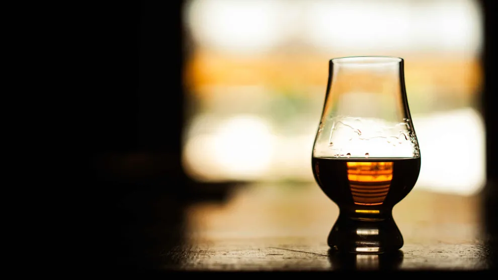 Peated whisky