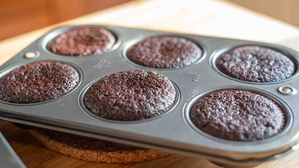 Cupcakes σοκολάτας βήμα βήμα