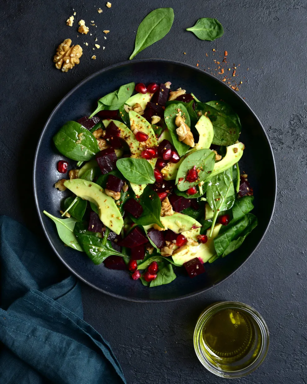 Vegan σαλάτα σπανάκι 