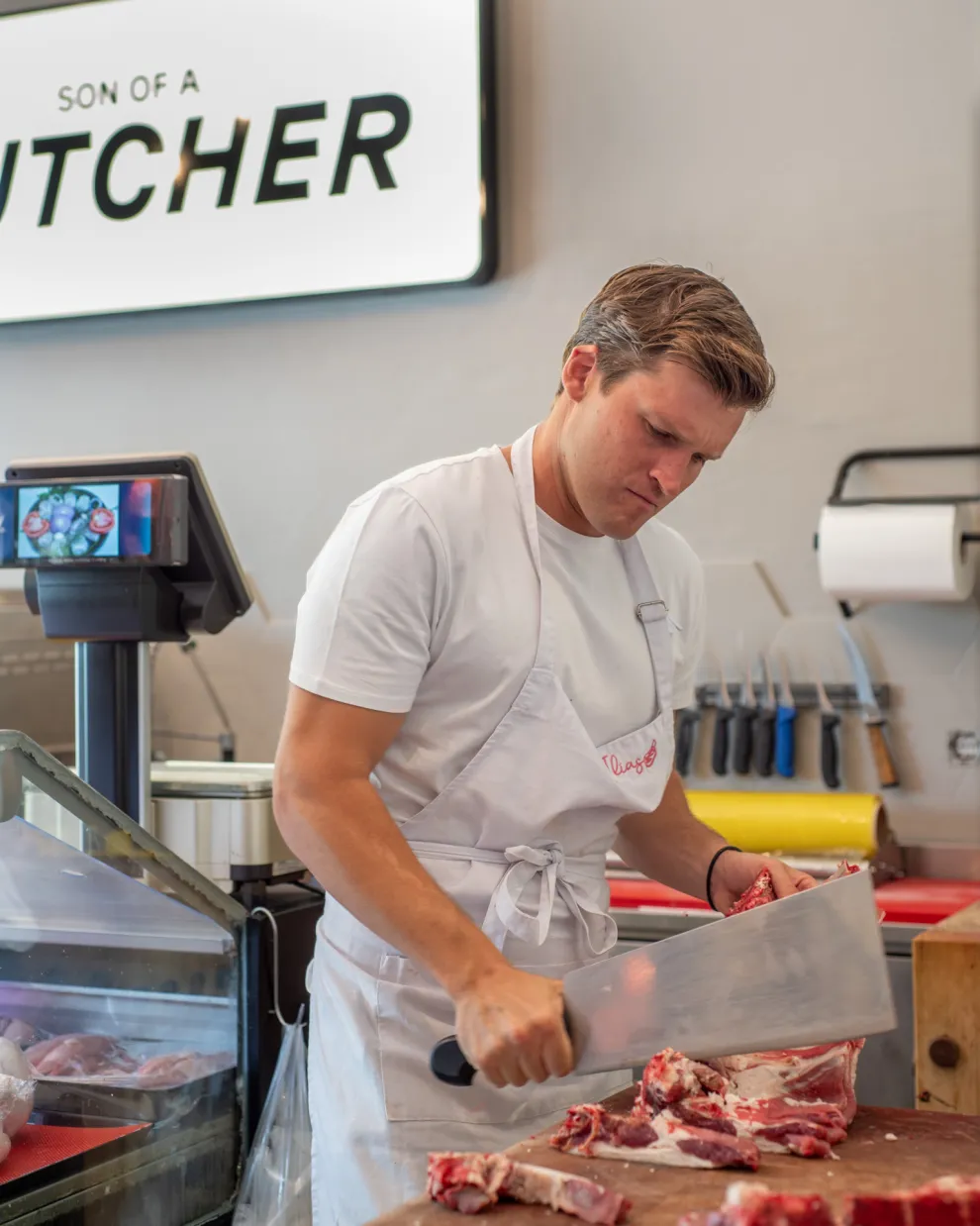Son of a butcher
