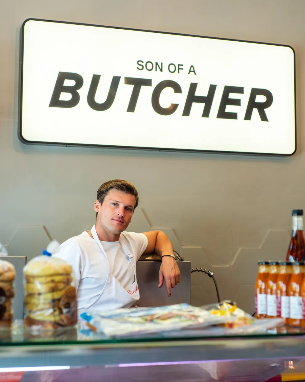 Son of a butcher