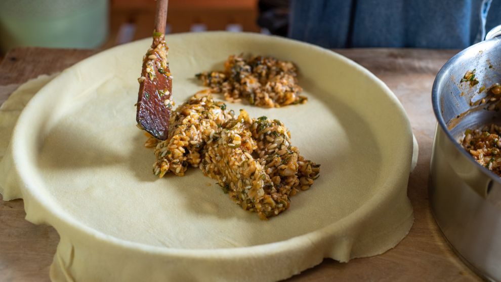 Μπακαλιαρόπιτα βήμα βήμα