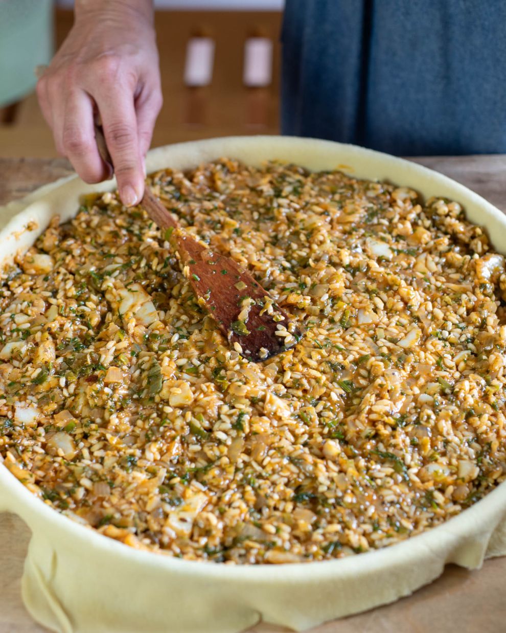 Μπακαλιαρόπιτα βήμα βήμα