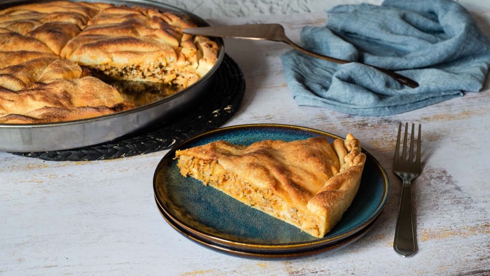 Μπακαλιαρόπιτα βήμα βήμα