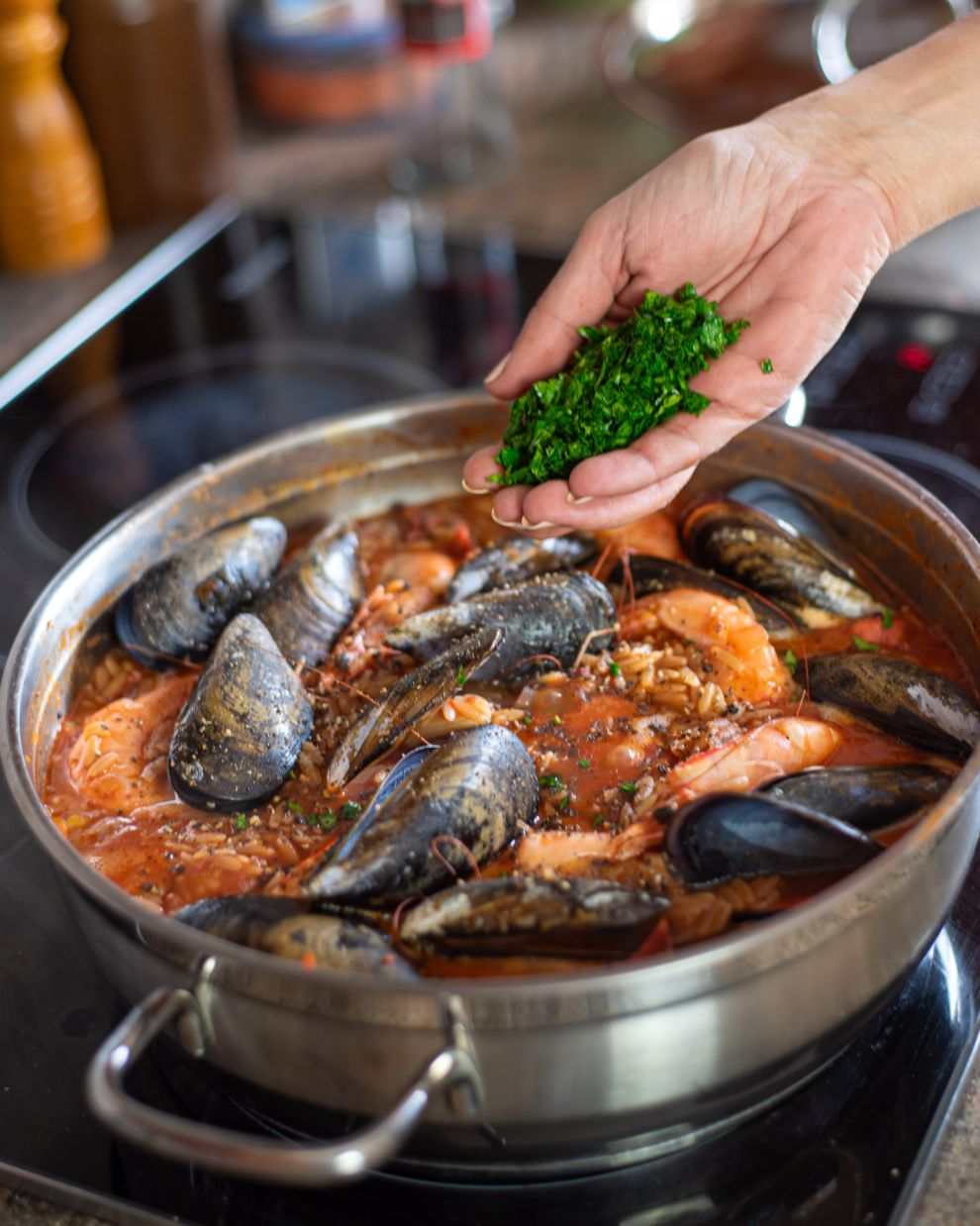 Κριθαράκι με θαλασσινά βήμα-βήμα