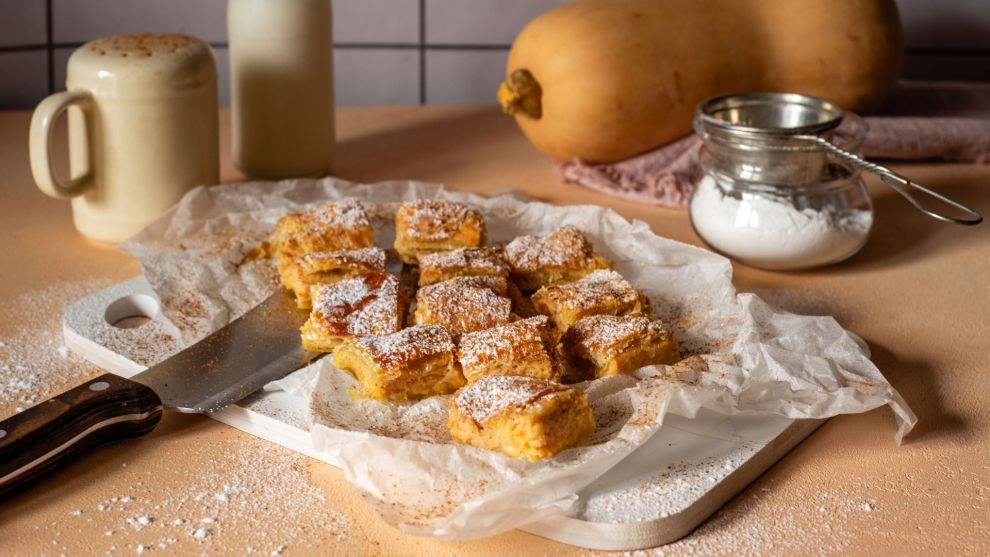 Μπουγάτσα με κρέμα κολοκύθας