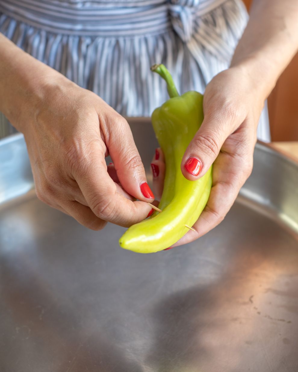 Πολίτικα σουτζούκακια με πατάτες και πιπεριές βήμα-βήμα