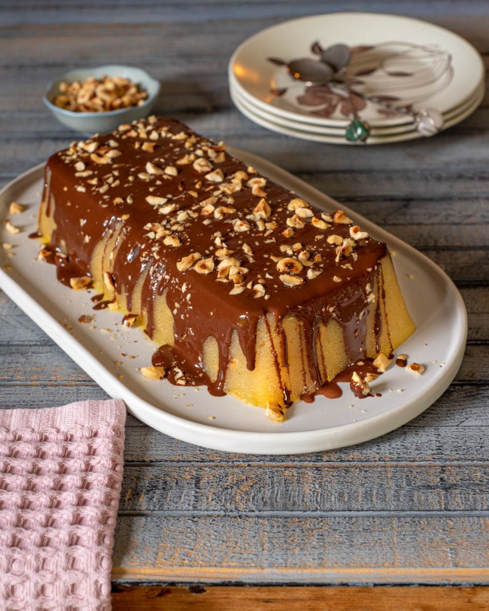 Χαλβάς σιμιγδαλένιος με επικάλυψη σοκολάτας 