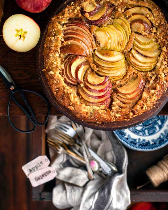 Galette με μήλα και φυστικοβούτυρο 