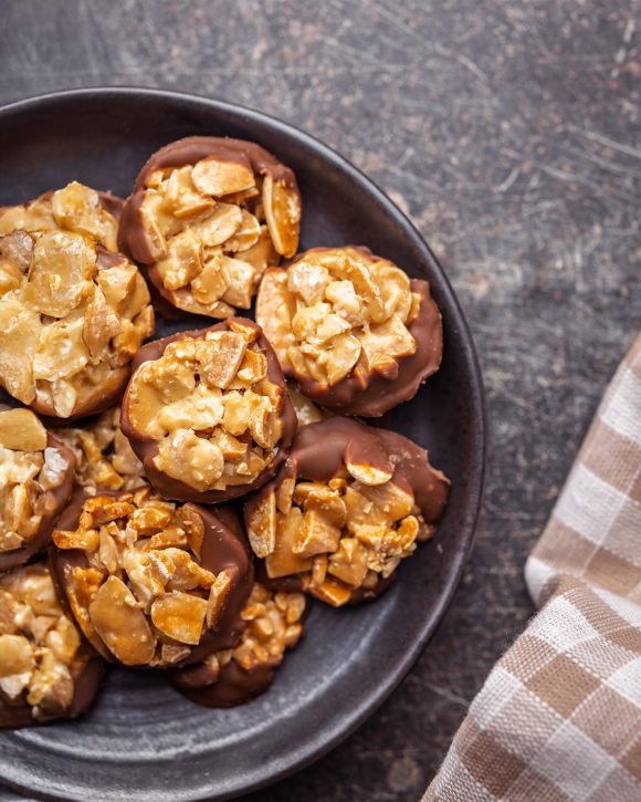 Φλωρεντίνες αμυγδάλου με σοκολάτα