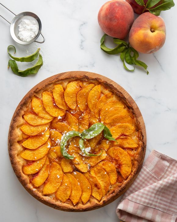 Tarte Tatin με ροδάκινα