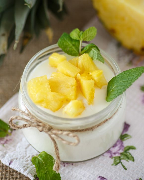 Συνταγή για γιαουρτοζελέ με ανανά