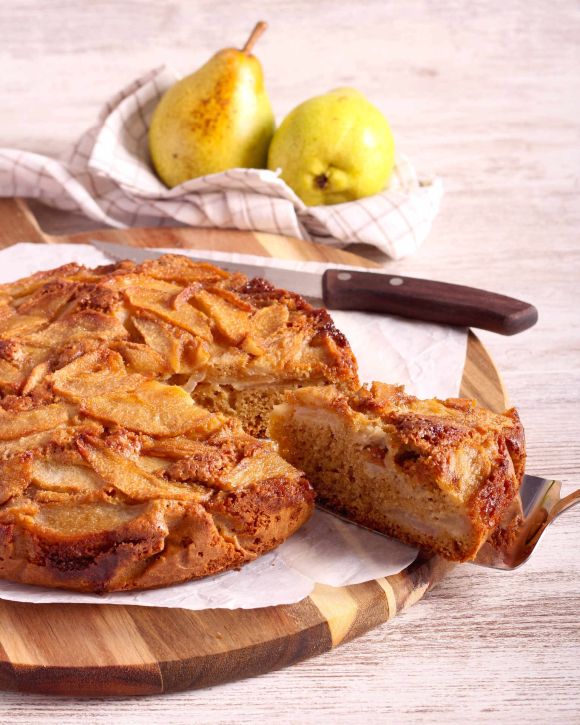 Κέικ με αχλάδια