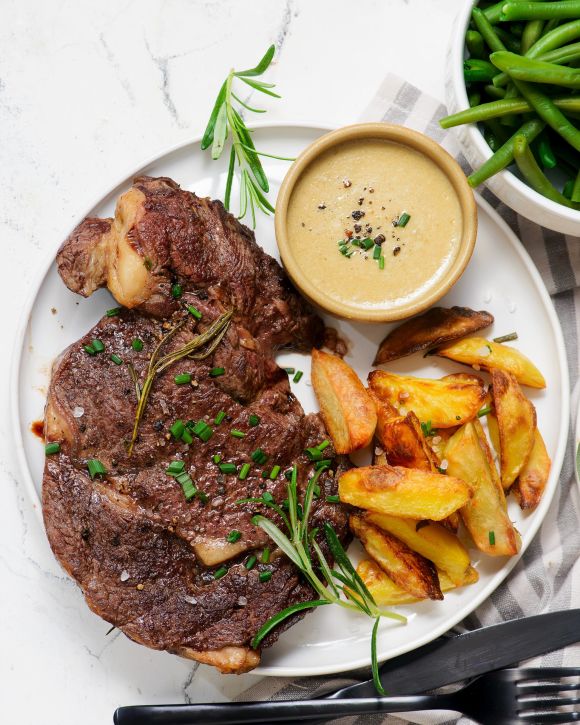 Μπριζόλα μοσχαρίσια στο τηγάνι