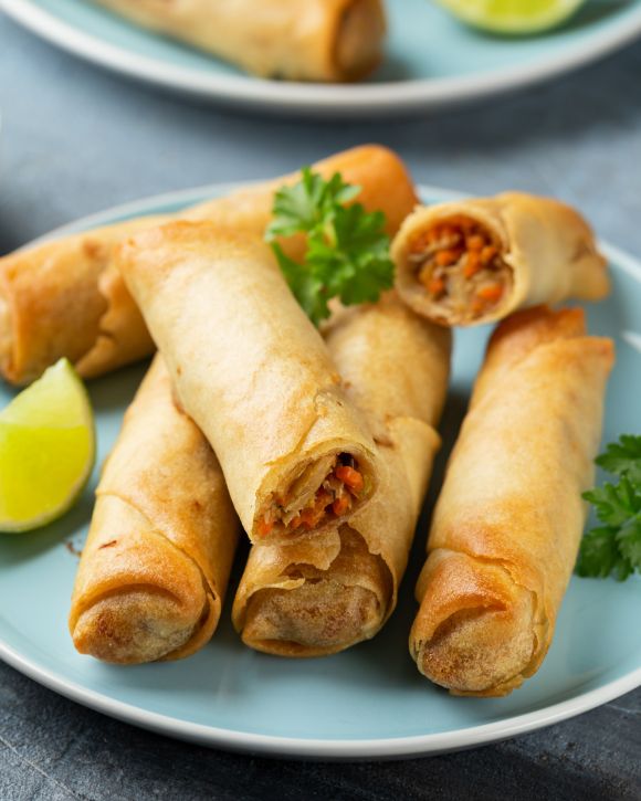 Ασιατικά spring rolls 