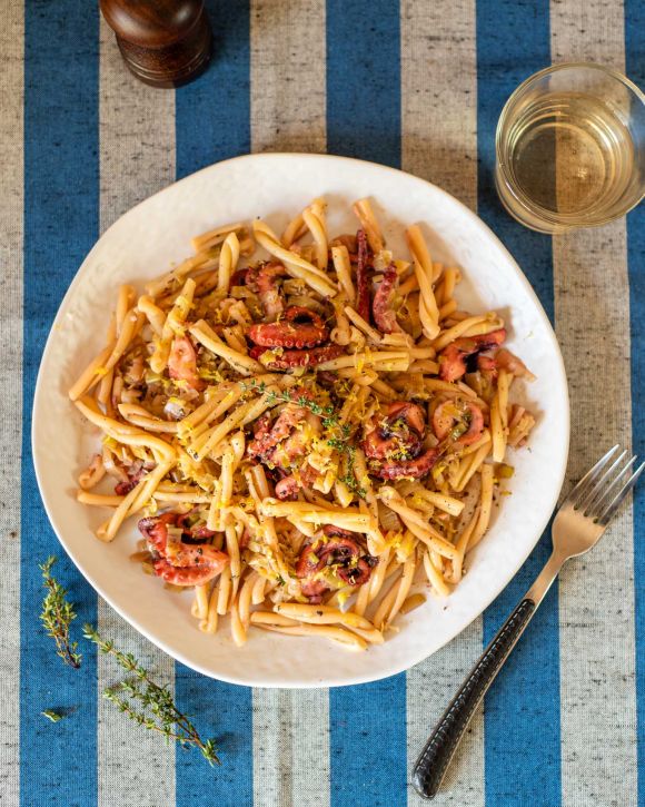 Μοσχιοί λεμονάτοι με ζυμαρικά