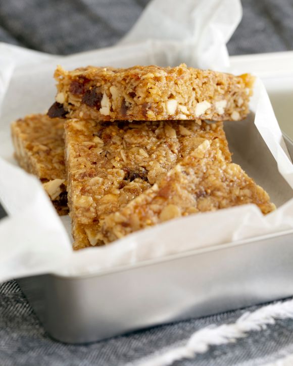 Flapjacks βρώμης με αποξηραμένα φρούτα